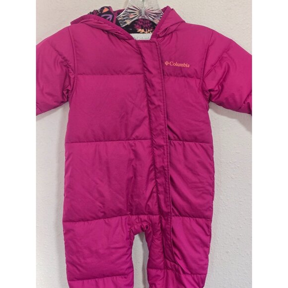 Columbia Baby Girls Snuggly Bunny Bunting Hooded Snowsuit - Size 12-18 Months - Picture 2 of 11